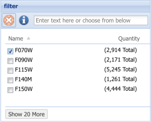 Limiting results based on filters used, in this case F070W